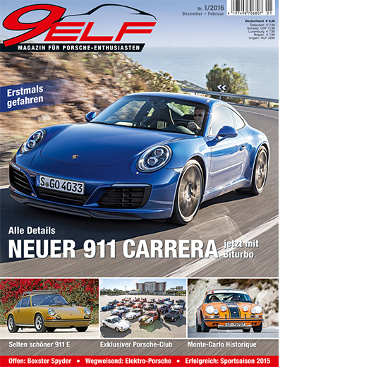 9elf-2016-01, Porsche Magazin, Magazin für Porsche-Enthusiasten, Magazin für Porsche, Magazin für Porsche Fahrer