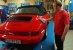 Porsche 964 Reparatur, Porsche 964 Lackaufbereitung